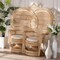 Bali & Pari Nerita Modern Bohemian Natural Brown Rattan Two-Seater Peacock Chair 242-13600-ZORO - alternate 7